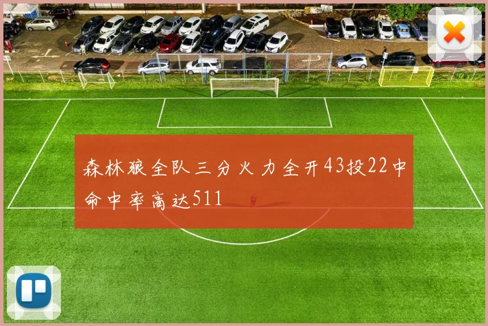 森林狼全队三分火力全开43投22中命中率高达511
